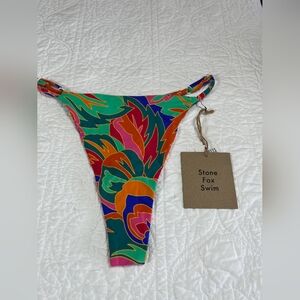 NWT Stone Fox Swim Stained Glass Isle Bikini Bottoms